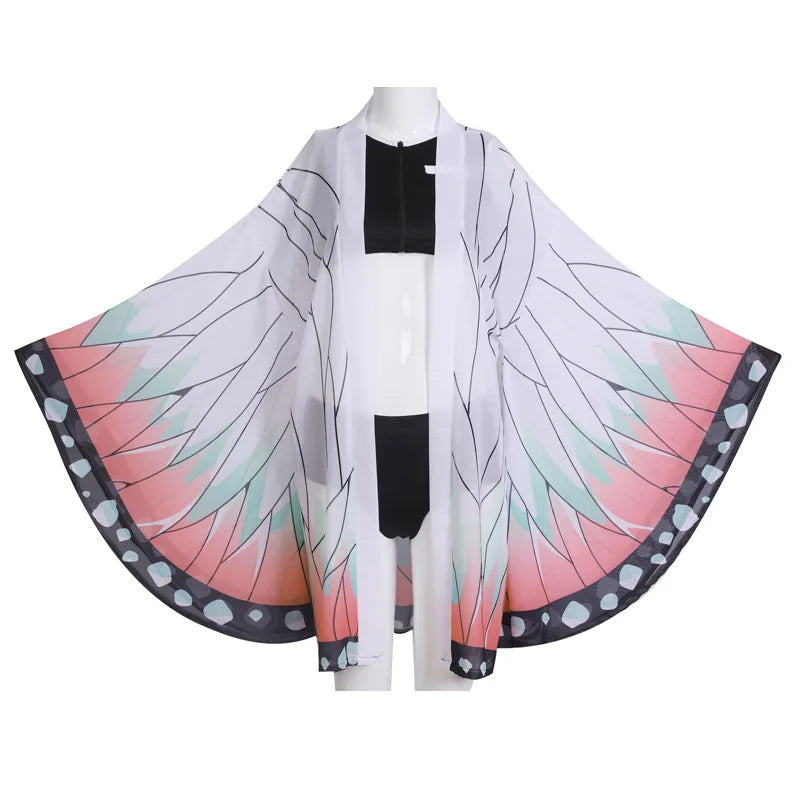 π¦π Two Piece Cosplay Swimsuit Kochou Shinobu + Kimono Sheer Cardigan ππ¦