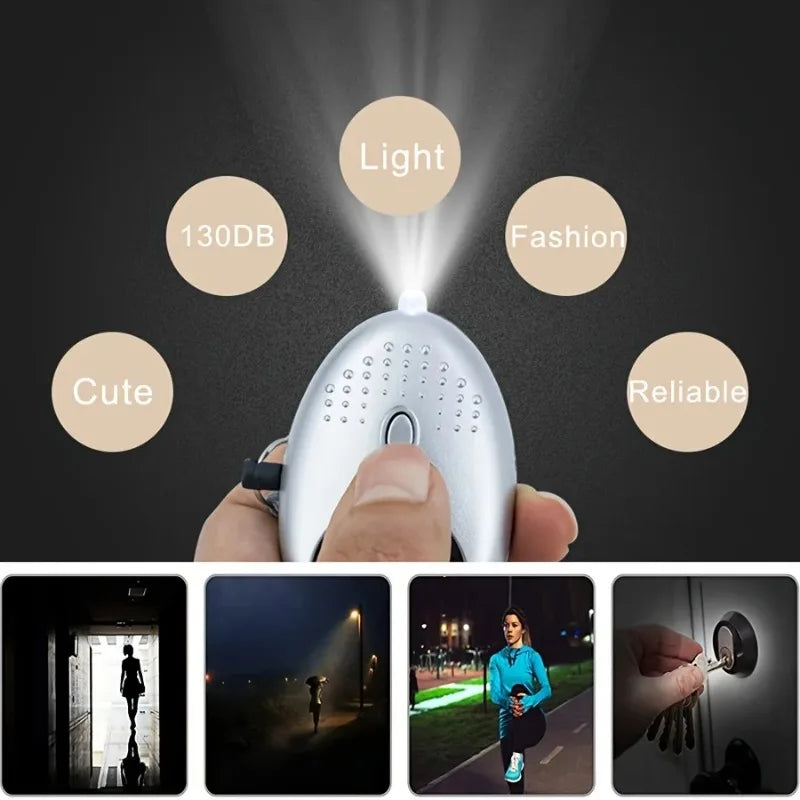 🔐🛡️ Set Completo Llavero de Seguridad con Alarma Personal – Protección y Autodefensa para Mujeres y Niñas 🚨💖
