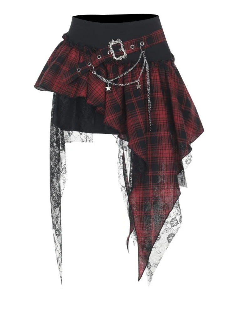 🖤⚡ AltGoth Cyber Punk Dark Skirt ⚡🖤