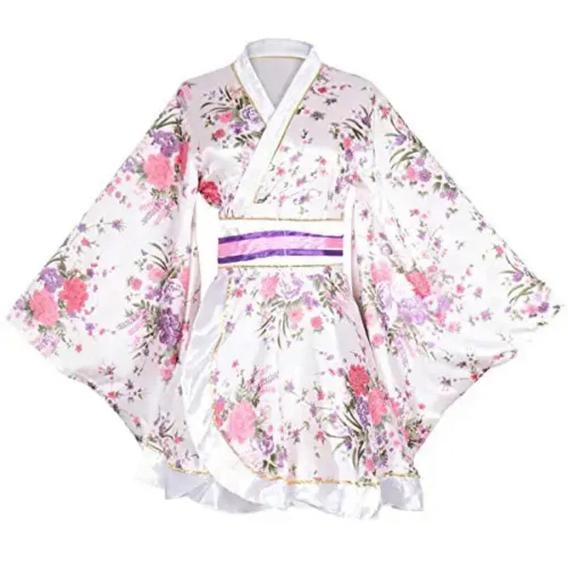 🌸✨ Kimono Yukata Japonés 2025 – Geisha Sweet Floral ✨🌸