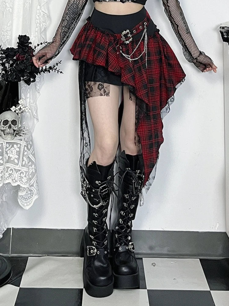 🖤⚡ AltGoth Cyber Punk Dark Skirt ⚡🖤