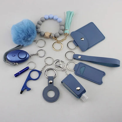 🔐🛡️ Set Completo Llavero de Seguridad con Alarma Personal – Protección y Autodefensa para Mujeres y Niñas 🚨💖