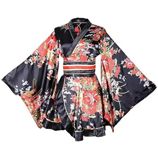🌸✨ Kimono Yukata Japonés 2025 – Geisha Sweet Floral ✨🌸