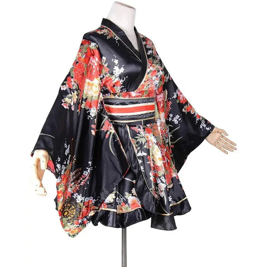 🌸✨ Kimono Yukata Japonés 2025 – Geisha Sweet Floral ✨🌸