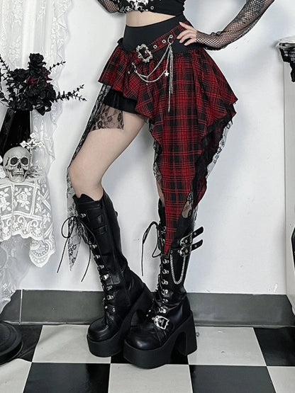 🖤⚡ AltGoth Cyber Punk Dark Skirt ⚡🖤